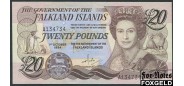 Фолклендские острова 20 фунтов 1984  UNC P:15 6000 РУБ