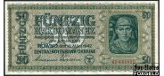 Украина Zentralnotenbank Ukraine 50 карбованцев 1942  aUNC Ro:596а 9500 РУБ