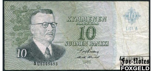 Финляндия 10 марок 1963 Litt.A / Kulberg Puntila F P:104a 220 РУБ