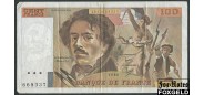 Франция 100 франков 1986 sign. P.A.Stroll  J.J.Trohche B.Dentaud  p/h F P:154b 600 РУБ