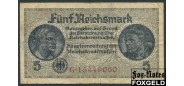 Германия Reichskreditkassen 5 рейхсмарок ND(1939)  F P:R138b 150 РУБ