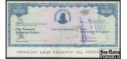Зимбабве 50000 долларов ND(2003) Travellers' check VF P:19 350 РУБ
