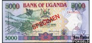 Уганда Bank of Uganda 5000 шиллингов 2000 SPECIMEN ОБРАЗЕЦ UNC P:40s 6000 РУБ