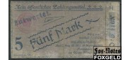 KGL  Bad Colber (Лагерь военнопленных) 5 Mark 1915 Offizier - Gefangenenlager / Ткань. VG+ Ti.05.04.1 2100 РУБ