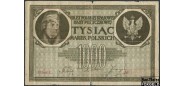 Польша / Polska Krajowa Kasa Pożyczkowa 1000 марок польск. 1919 ФАЛЬШИВЫЙ VG+ FA (M22i) 2000 РУБ