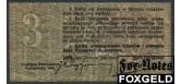 Домбровские копи 3 копейки ND(1914) печать красн. VF K19.22.1b 4000 РУБ