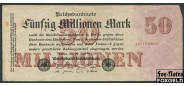 Германия / Reichsbank 50 Mio. Mark 1923 25. Juli 1923. Типография C (Неустановленна) aVF Ro:97b 220 РУБ