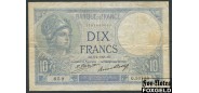 Франция Banque de France 10 франков 1928 Sign. L.Platet P.Strohl. 3=4=1928. F P:73d 950 РУБ