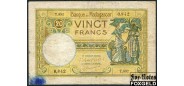 Мадагаскар 20 франков ND(1937)  aF P:37 2200 РУБ