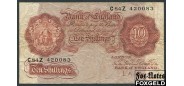 Великобритания  Bank of England 10 шиллингов ND(1955) Sign.L.K.O'Brain F P:368c 500 РУБ