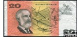 Австралия / RESERVE BANK 20 долларов ND(1989) Sign. B. W. Fraser  C. I. Higgins F P:46g 3500 РУБ