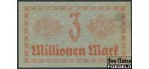 Германия Имперские ЖД 3 Mio. Mark 1923 Reichsbahndirektion Dresden /20.8.23 /WZ. GVD-Muster/  REIHE D-G F++ P:S1175 / 005.6. 320 РУБ