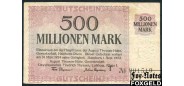 Hamborn / Rheinprovinz 500 Mio. Mark 1923 August Thyssen-Hütte, Gewerkschaften Friedrich Thyssen, Lohberg. 1. September 1923. aVF B7:2106.l. 400 РУБ