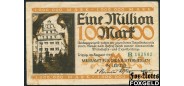 Leipzig / Sachsen 1 Mio. Mark 1923 Messamt fur die Mustermesse in Leipzig. August 1923. F 3083.b.  В7 400 РУБ