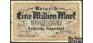 Sachsen / Sachsische Staatsbank 1 Mio. Mark 1923  VG SAX30 150 РУБ
