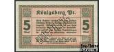 Konigsberg / Ostpreussen 5 Mark 1918 UNGULTIG UNC  4000 РУБ