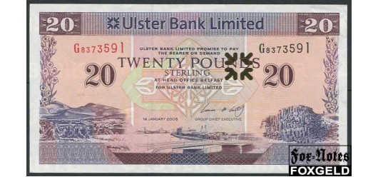 Ирландия Северная / Ulster Bank Limited 20 фунтов 2008  UNC P:NEW 5300 РУБ