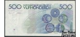 Бельгия 500 франков ND(1982) подпс.  на АВ и РВ aXF P:143 3500 РУБ