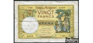 Мадагаскар 20 франков ND(1937)  VF P:37 3000 РУБ