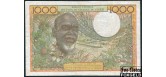 Западная Африка / Западноафриканский экономический и валютный союз 1000 франков ND(1959) Литера А Кот Д'Ивуар F P:103A1 4000 РУБ