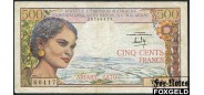 Мадагаскар 500 франков ND(1966)  F+ P:58 4500 РУБ