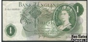 Великобритания  Bank of England 1 фунт ND(1971) Серия C, Sign.Page / X00X / VF BE78 / P:374g 400 РУБ