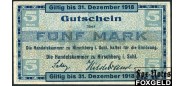 Hirschberg / Schlesien 5 Mark ND(1918) Handelskammer XF+ 237.01.b B3 600 РУБ