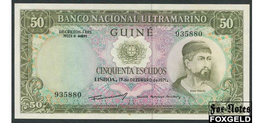 Португальская Гвинея 50 эскудо 1971  aUNC P:44 900 РУБ