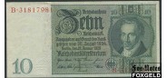 Германия / Reichsbank 10 Reichsmark 1929 1 тип (металлография) aUNC Ro.173a 1200 РУБ
