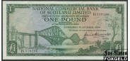 Шотландия / Nacional Commercial Bank of Scotland Limited 1 фунт 1964  VF P:269a 2800 РУБ