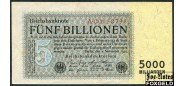 Германия / Reichsbank 5 Billionen Mark 1923 Berlin den, 1. November 1923. Reichscdrukerei. VF- aXF Ro:127a 60000 РУБ