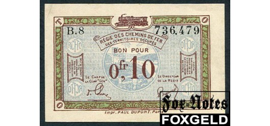 Regie des Chemins de fer des Territories Occupes Рейнланд 0,10 франков ND(1923)  XF+ Ro:856a 1500 РУБ