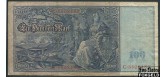 Германия Reichsbank 100 марок 1910 Две красные печати. Бумага белая. F Ro:43a 150 РУБ