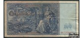 Германия Reichsbank 100 марок 1910 Две красные печати. Бумага белая. F Ro:43a 200 РУБ