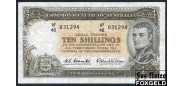 Австралия COMMONWEALTH OF AUSTRALIA 10 шиллингов ND(1961) Sign. H. C. Coomb F-aVF P:33a 3800 РУБ