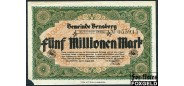 Bensberg Rheinland 5 Mio. Mark 1923 Gemeinde VG-aF B7:307.b 450 РУБ