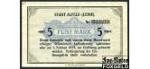 Alfeld (Leine) Hannover 5 Mark 1918 1. Dezember 1918. VG-aF  300 РУБ