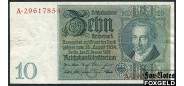 Германия Reichsbank 10 рейхсмарок 1929 1 тип (металлография) aVF Ro.173a 400 РУБ