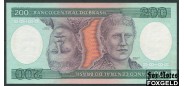 Бразилия 200 крузейро ND(1984) Sign.21 (Ernane Galvêas / Affonso C. Pastore).  Литеры АА.  Series 2997-4960 UNC P:199b 120 РУБ