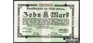 Altona Hamburg 10 Mark 1918 Wz. helle Kreuze aUNC В3:012.06 600 РУБ
