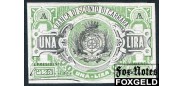 Италия Banca di Sconto di Carrara 1 lira ND(1861) VF-aXF 20000 РУБ