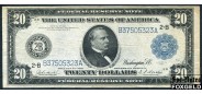 США Federal Reserve Note 20 долларов 1914 Series of 1914. Sign. Burke Houston F-aVF Fr:970 20000 РУБ