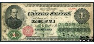 США United States Note 1 доллар 1862 Series of 1862 sign. Chittenden Spinner F Fr:16c 80000 РУБ