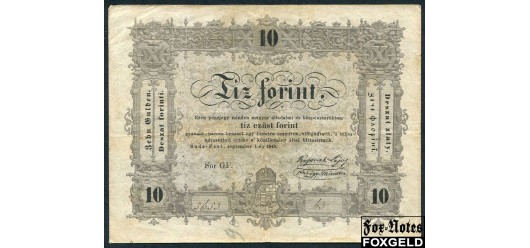 Венгрия 10 форинтов 1848  F P:S117 4500 РУБ
