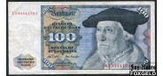 ФРГ Deutsche Bundesbank 100 марок 1970  VF Ro:273a 8500 РУБ