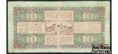 Нидерландская Индия De Javasche Bank 10 гульденов 1929 Sign.  K.W.J. Michielsen, L.J.A. Trip aF P:70b 5500 РУБ