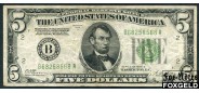 США Federal Reserve Note 5 долларов 1928 B Sign. Woods Mellon B2 (FRB New York) aF Fr:1952-B 5000 РУБ