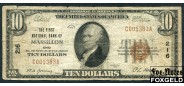 США National Bank Note 10 долларов 1929 First NB Massillon Ch. # 216 VG-aF Fr:1801 7500 РУБ