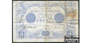 Франция Banque de France 5 франков 1916 15.11.1916. Sign. J.Laferriere E.Picard. P:70 Z.14931