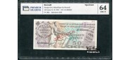 Бурунди 50 франков 1983 SPECIMEN. Слаб PG. 64 UNC P:28bs AS000000
